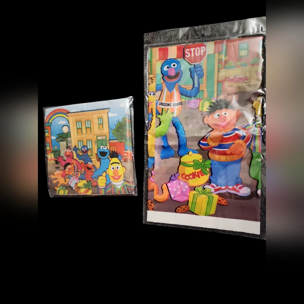 Sesame Street Birthday Party Paper Goods/Disposable Tableware - Picture 2 of 3